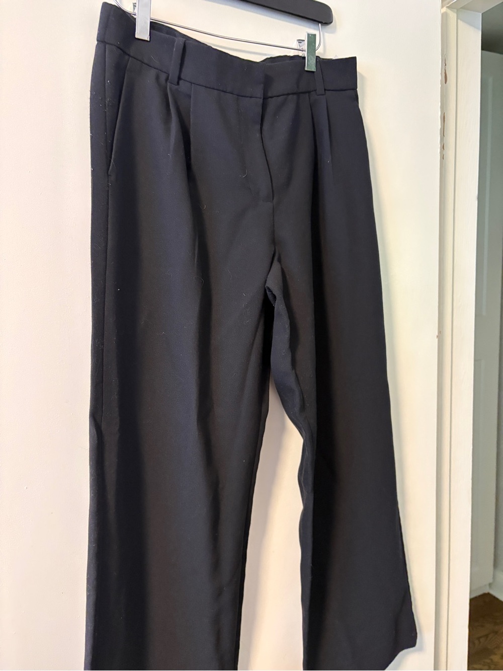 Abercrombie & Fitch Black High-Waist Dress Pants